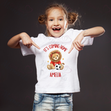 Personalised "It's Coming Home" England Football T-shirt for World Cup - All Sizes - Lion Design