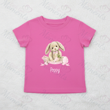 Personalised "My First Easter" Organic Cotton Baby Tee: Easter Bunny Design