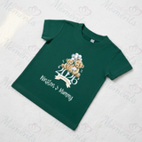 Personalised Our First Mother's Day 2026 T-shirt - Teddy Design - Pink or Blue