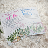 Personalised Christmas Eve Letter - Pink or Blue. Custom Kids Xmas Treat. Christmas Eve Box Fillers.