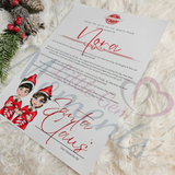 Personalised Elf Arrival Letter for December 1st - Boy & Girl Elf