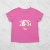 Personalised 2026 My First Easter Organic Cotton Baby Tee: Easter Bunny 2026 Design
