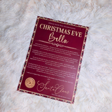 Personalised Christmas Eve Tartan Santa Letter. Custom Christmas Eve Box Filler.