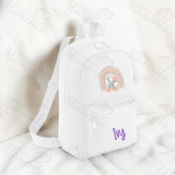 Personalised Kids Rainbow Elephant Mini Backpack
