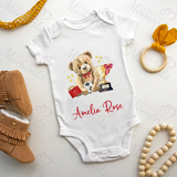 Personalised World's Best Daddy Baby Bodysuit. Custom Cute Father's Day Baby Vest.