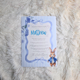 Personalised Kids Easter Bunny Letter for Easter Egg Hunt - Pink or Blue Design