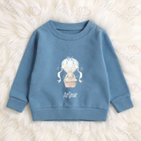 Personalised Happy Easter Sweatshirt. Custom Baby/Toddler/Kids Jumper - Hot Air Balloon Design