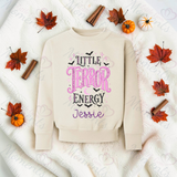 Little Terror Energy Sweatshirt | Halloween Toddler Matching Top | Kids Halloween Sweatshirt | Available In A Range Of Colours