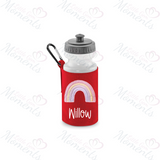 Personalised Rainbow School Water Bottle