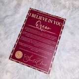 Personalised "I Believe In You" Tartan Santa Letter