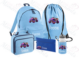 Personalised Mega Back To School Essentials Bundle - Neon Monster Truck