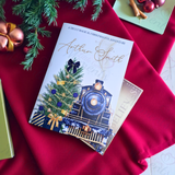 Personalised Christmas Story Book - Navy Believe Train and Ticket. Christmas Eve Box Fillers