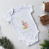 Personalised 1st Easter Baby Bodysuit. Custom Cute Baby Easter Outfit.