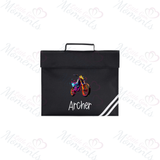 Personalised Neon Dirt Bike Book Bag