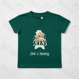 Personalised Our First Mother's Day 2026 T-shirt - Teddy Design - Pink or Blue