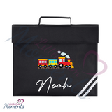 Personalised Train Book Bag - Design 2