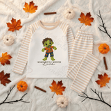 Personalised Mama's Little Monster Pyjamas | Custom Name Halloween PJ Set | Kids Halloween Nightwear