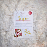 Personalised Elf Goodbye Letter - Christmas Eve - Climbing Elf