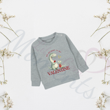 Custom My Mummy Is My Valentine Dino Sweatshirt. Baby's Valentine's Day Jumper -Multiple Colours