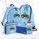 Personalised Mega Back To School Essentials Bundle - Embroidery Style Tractor