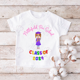 Personalised Nursery Graduation T-shirt with Fully Custom Character