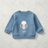 Personalised Happy Easter Sweatshirt. Custom Baby/Toddler/Kids Jumper - Hot Air Balloon Design
