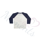 Personalised Mummy's Little Valentine Long Sleeved Top. Kids Valentine's Outfit - Red or Navy