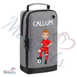Personalised Kids Football Boot Bag with Fully Customisable Character