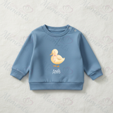 Personalised Little Chick Sweatshirt. Custom Baby/Toddler/Kids Jumper