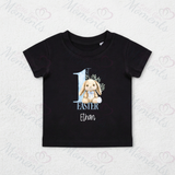 Personalised 1st Easter Organic Cotton Baby Tee: Easter Bunny Design