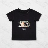Personalised 2026 My First Easter Organic Cotton Baby Tee: Easter Bunny 2026 Design