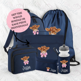 Personalised Mega Back To School Essentials Bundle - Highland Cow