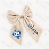 Personalised Scotland World Cup Football Hair Bow