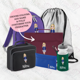 Personalised Mega Back To School Bundle - Fully Custom School Girl Dolly