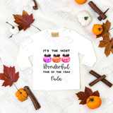 Personalised Kids Halloween Most Wonderful Time Of The Year Long Sleeved Top