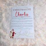 Personalised Christmas Eve Letter from Santa Claus. Custom Xmas Eve Box Filler - Santa Sack Design