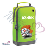 Personalised Boot Bag with Football Splash Design