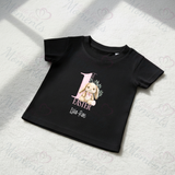 Personalised 1st Easter Organic Cotton Baby Tee: Easter Bunny Design