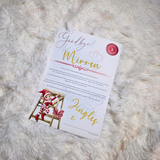 Personalised Elf Goodbye Letter - Christmas Eve - Climbing Elf