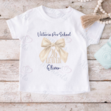 Personalised Class of 2026 Leavers Graduation T-shirt - Bow Design