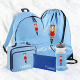 Personalised Mega Back To School Essentials Bundle - Custom School Girl Dolly