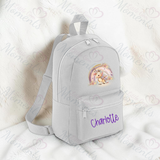 Personalised Kids Mini Rainbow Unicorn Backpack