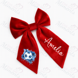 Personalised Scotland World Cup Football Hair Bow