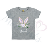 Personalised Kids Easter Bunny Ear T-shirt