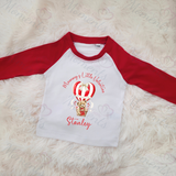 Personalised Mummy's Little Valentine Long Sleeved Top. Kids Valentine's Outfit - Red or Navy