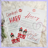 Personalised Elf Arrival & Goodbye Letter Set