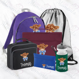 Personalised Mega Back To School Essentials Bundle - Highland Cow