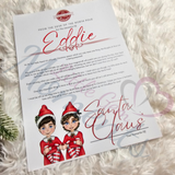 Personalised Elf Arrival Letter for December 1st - Boy & Girl Elf