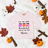 Personalised Kids Halloween Most Wonderful Time Of The Year Long Sleeved Top