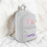Personalised Kids Rainbow Mini Backpack